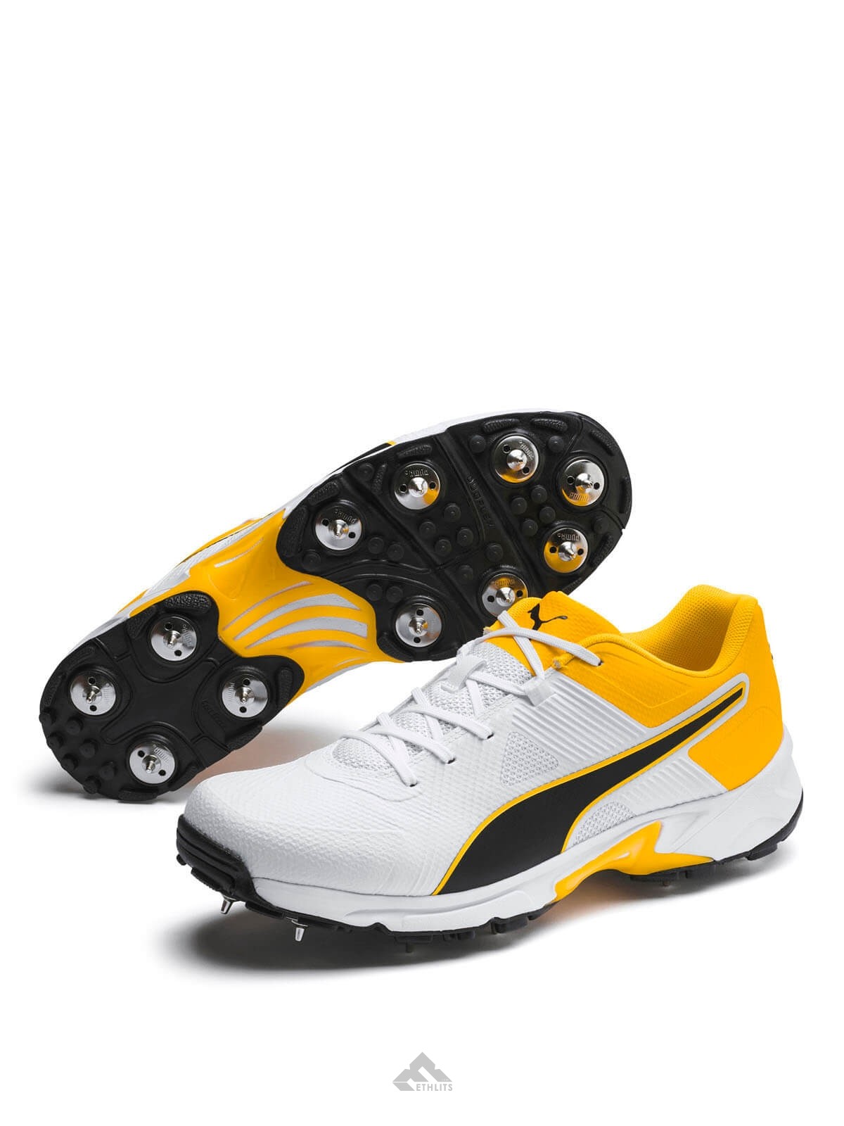 Puma 19.1 All Rounder Spike White Black Orange JC Sports Shop